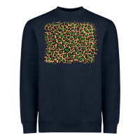 Navy leopard with green glitter Heavyweight Sweatshirt - Artiststas