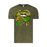 St. Patrick's Day Lips Vintage Tee | Teevron