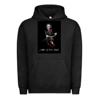 Pigment Black Saw I Want To Play A Game Picture Urban Hoodie - maiPhamDesign