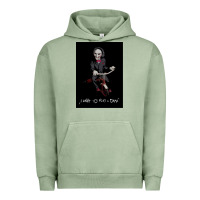 Pigment Oil Green Saw I Want To Play A Game Picture Urban Hoodie - maiPhamDesign