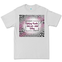 Dove Grey feeling kinda idgaf ish today with leopard Premium Tee - TumblerDesignByShophia