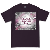 Plum feeling kinda idgaf ish today with leopard Premium Tee - TumblerDesignByShophia