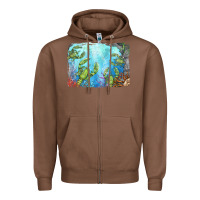 Chestnut lobster background Zipper Hoodie - BarkalooDesign