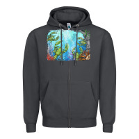 Smoke lobster background Zipper Hoodie - BarkalooDesign
