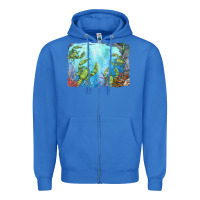 True Royal lobster background Zipper Hoodie - BarkalooDesign