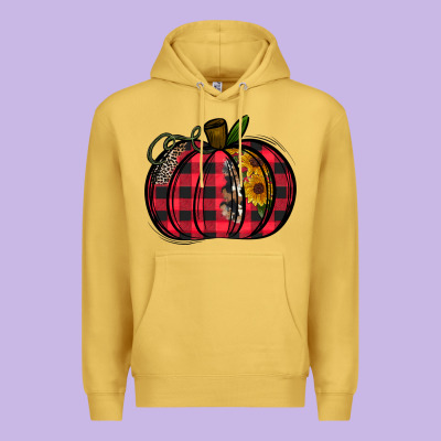 Buffalo Pumpkin Premium Hoodie Designed By Cowhidedigitalart