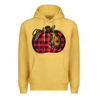 Antique Gold Buffalo Pumpkin Premium Hoodie - CowhideDigitalArt