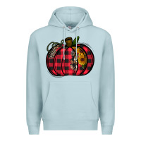 Blue Mist Buffalo Pumpkin Premium Hoodie - CowhideDigitalArt