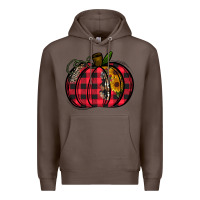 Coffee Buffalo Pumpkin Premium Hoodie - CowhideDigitalArt