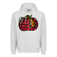 Dove Grey Buffalo Pumpkin Premium Hoodie - CowhideDigitalArt