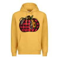 Mustard Buffalo Pumpkin Premium Hoodie - CowhideDigitalArt