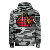 Slate Camo Buffalo Pumpkin Premium Hoodie - CowhideDigitalArt