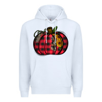 White Buffalo Pumpkin Premium Hoodie - CowhideDigitalArt