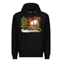 Black Christmas cookies buffalo plaid Premium Hoodie - Jasminsmagicworld