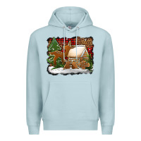 Blue Mist Christmas cookies buffalo plaid Premium Hoodie - Jasminsmagicworld