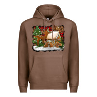 Chestnut Christmas cookies buffalo plaid Premium Hoodie - Jasminsmagicworld