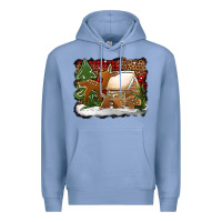 Colony Blue Christmas cookies buffalo plaid Premium Hoodie - Jasminsmagicworld