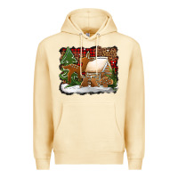 Pina Colada Christmas cookies buffalo plaid Premium Hoodie - Jasminsmagicworld