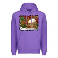 Purple Christmas cookies buffalo plaid Premium Hoodie - Jasminsmagicworld