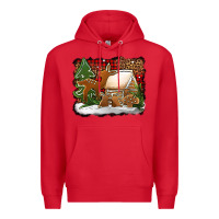 Red Christmas cookies buffalo plaid Premium Hoodie - Jasminsmagicworld