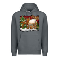 Rock Christmas cookies buffalo plaid Premium Hoodie - Jasminsmagicworld