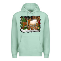 Seafoam Christmas cookies buffalo plaid Premium Hoodie - Jasminsmagicworld