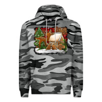 Slate Camo Christmas cookies buffalo plaid Premium Hoodie - Jasminsmagicworld