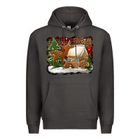 Smoke Christmas cookies buffalo plaid Premium Hoodie - Jasminsmagicworld