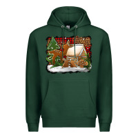 Sports Green Christmas cookies buffalo plaid Premium Hoodie - Jasminsmagicworld