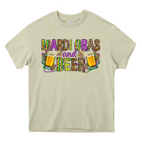 Mossy Mardi Gras and beer Heavy Core Tee - NancyCooperArtShop