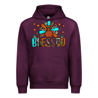 Mauve Wine blessed turkey Urban Hoodie - JahusDesignShop
