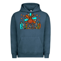 Pigment Midnight Navy blessed turkey Urban Hoodie - JahusDesignShop
