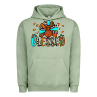 Pigment Oil Green blessed turkey Urban Hoodie - JahusDesignShop