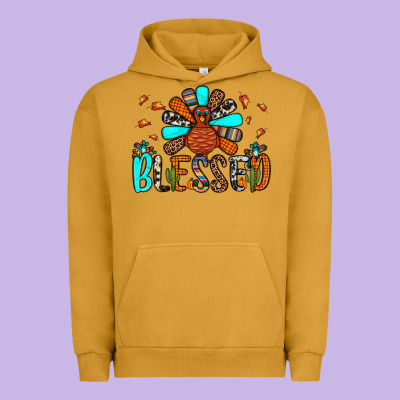Blessed Turkey Urban Hoodie Designed By Jahusdesignshop