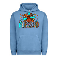 Pigment Pebble Blue blessed turkey Urban Hoodie - JahusDesignShop