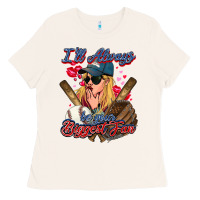 Bone I'll always be your biggest fan Baseball Ladies Tee - HowdyJamesFarm