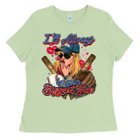 Matcha I'll always be your biggest fan Baseball Ladies Tee - HowdyJamesFarm