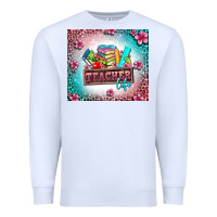 White teacher life Premium Sweatshirt - AdoDesignShop