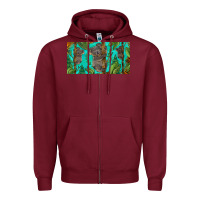 Burgundy koala license plate Zipper Hoodie - BarkalooDesign