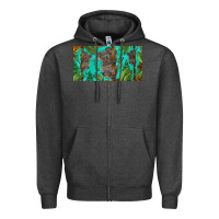 Charcoal Heather koala license plate Zipper Hoodie - BarkalooDesign
