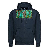 Navy koala license plate Zipper Hoodie - BarkalooDesign