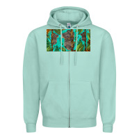 Seafoam koala license plate Zipper Hoodie - BarkalooDesign