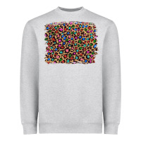 Leopard With Multiple Color Glitters Heavyweight Sweatshirt | Teevron
