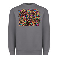 Storm leopard with multiple color glitters Heavyweight Sweatshirt - Artiststas