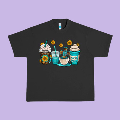 Jesus Coffee Cups Urban Heavy Tee Designed By Oliviacreatesart