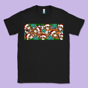Santa Skeleton Christmas Classic Tee Designed By Artiststas