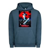 Pigment Midnight Navy Vintage Classic  Horror film Art Characters Mens Womens Urban Hoodie - maiPhamDesign