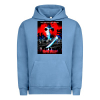 Pigment Pebble Blue Vintage Classic  Horror film Art Characters Mens Womens Urban Hoodie - maiPhamDesign