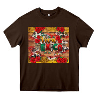 Chocolate Brown Viva Mexico Heavy Core Tee - texasbilliewilder