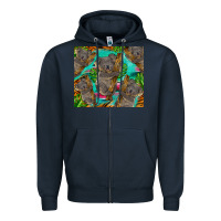 Navy koala tumbler Zipper Hoodie - BarkalooDesign